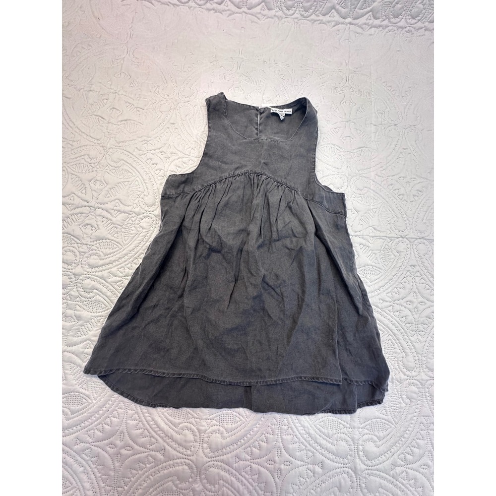 James Perse Grey 100%
Linen Sleeveless Babydoll Tank Top WKO3848 Size 0
